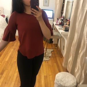 Ruffle sleeve blouse